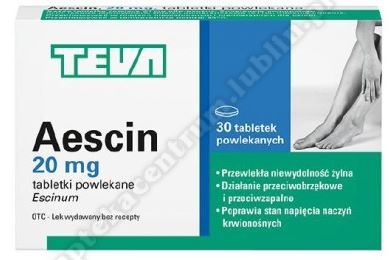 Aescin 0.02 x 30 tabletki powlekane