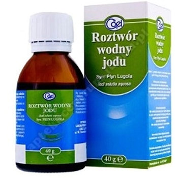 Roztwór wodny jodu (Płyn Lugola) 40g