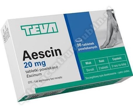Aescin 0,02 g x 90 tabletek