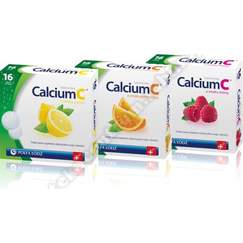 Calcium C smaku cytryny tabl. mus.  16 tabl