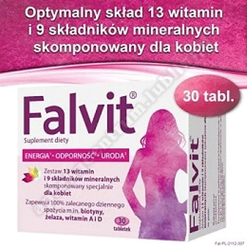 Falvit  tabl. drazowane suplement diety 30 szt
