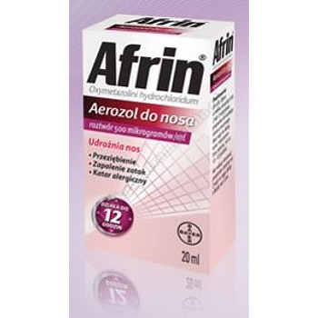 Afrin aerosol do nosa roztwór 0, 5 mg/ml 20 ml