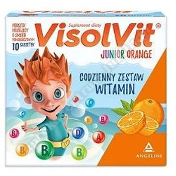 Visolvit Junior  Orange granulat musujący 10 saszetek