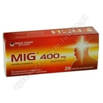 MIG tabl.powl. 400mg 20tabl.(2blist.po10ta