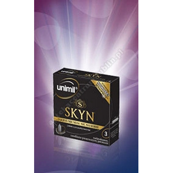 Unimil SKYN prezerwatywy nawilżone olej silikonowy x 3 szt.