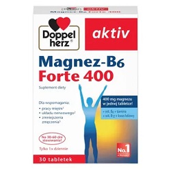 Doppelherz Aktiv Magnez-B6 Forte 400mg x 30 tabl.