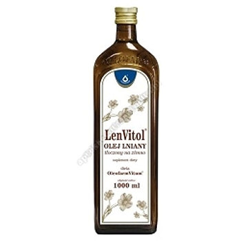 LenVitol olej lniany budwigowy płyn 1L. TYLKO ODBIÓR OSOBISTY- NIE WYSYŁAMY