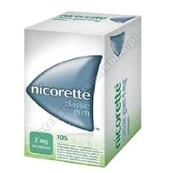 Nicorette Classic 2 mg guma do żucia 105 gum