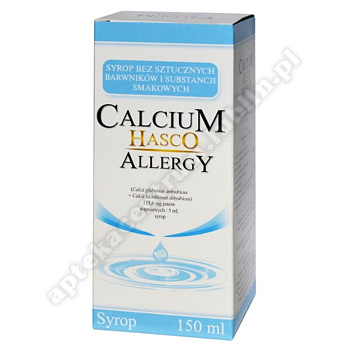 Calcium HASCO bezsmakowy syrop 150 ml (butelka)