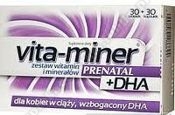 Vita-miner Prenatal + DHA 30 tabletek + 30 kapsułek