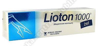 Lioton 1000 żel 8, 5 mg(1000j. m. ) 30 g
