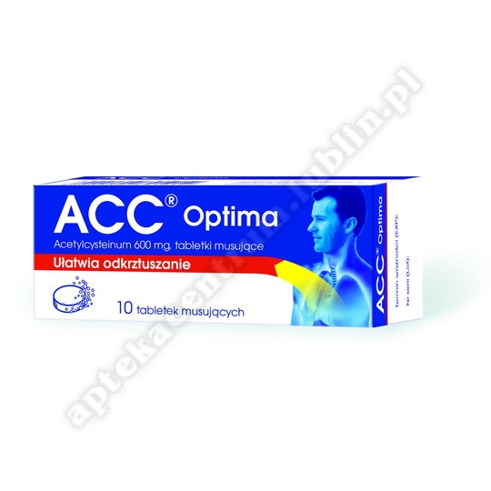 ACC optima 600 mg 10 tabletek musujących