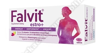 Falvit Estro+ tabl.powl. 60 tabletek, menopauza