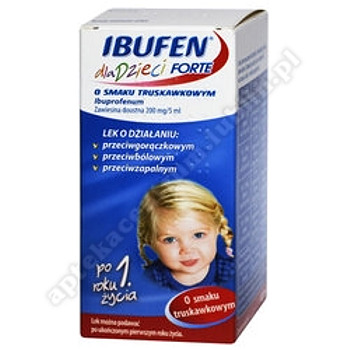 Ibufen dla dzieci Forte smak truskawkowy 100 ml