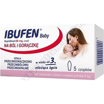 Ibufen Baby czop.doodbyt. 0,06 g 5 czop.