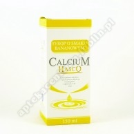Calcium HASCO o smaku bananowym syrop 150 ml