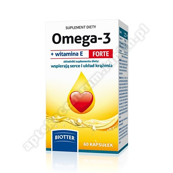 Omega-3 +witamina E Forte BIOTTER kaps.  60kaps. 