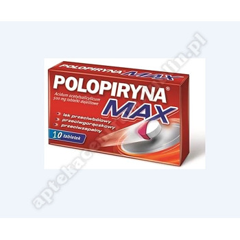 Polopiryna Max tabletki dojelitowe 0, 5g x 10 tabletek