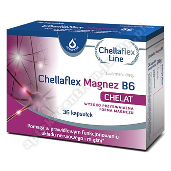 Chellaflex Magnez B6 36 kapsułek