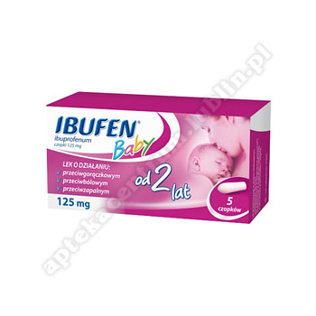 Ibufen Baby czop.doodbyt. 125 mg 5 czop.