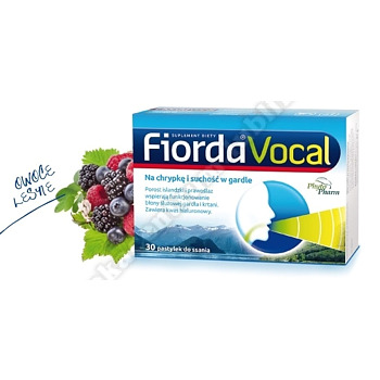 Fiorda Vocal pastyl.  30 pastyl.  (2x15)