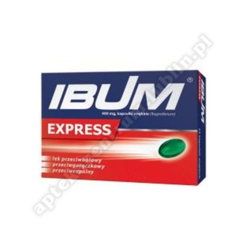 Ibum Express kaps. miękkie 0, 4 g 36 kaps. 