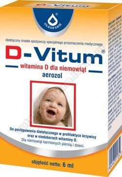 D-Vitum witamina D dla niemowląt aer. 6ml