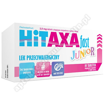 Hitaxa Fast junior tabletki rozpuszczalne w jamie ustnej 10tab