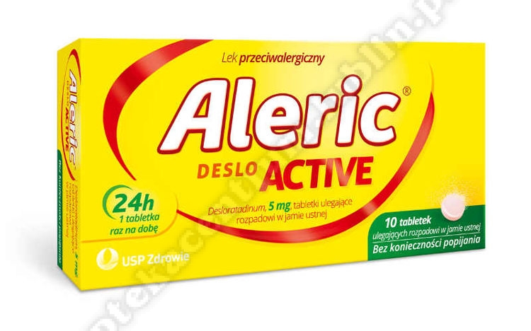 Aleric Deslo Active tabletki ulegające rozpadowi w jamie ustnej 5mg 10tabletek