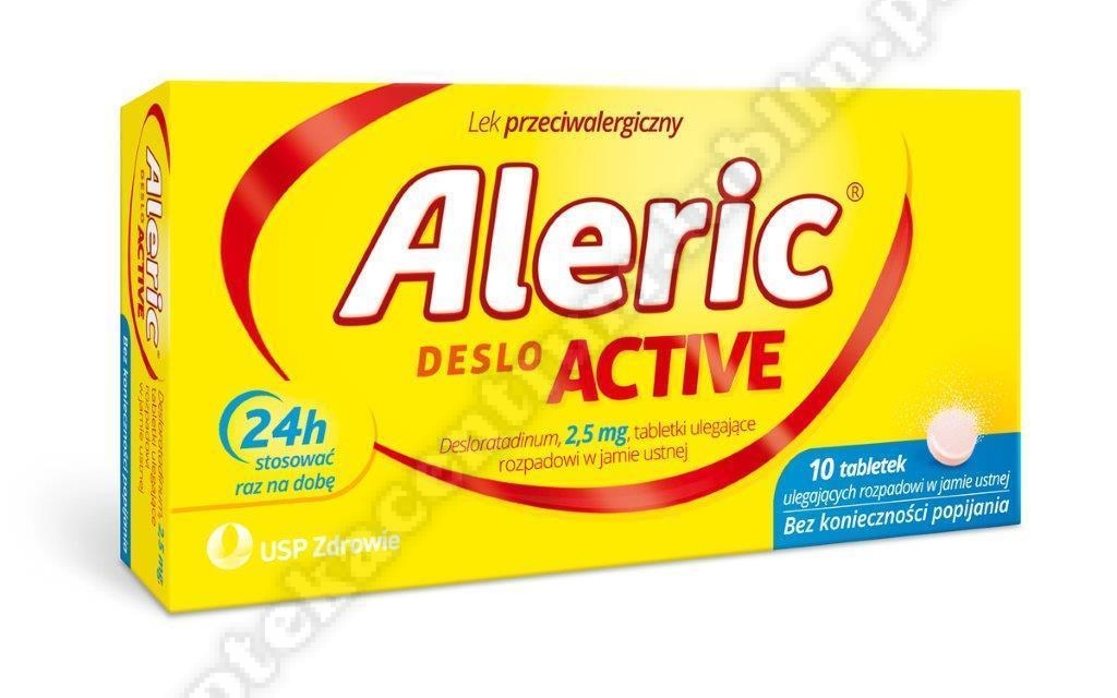 Aleric Deslo Active tabletki ulegające rozpadowi w jamie ustnej 2,5mg 10 tabletek