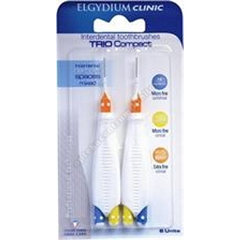 ELGYDIUM CLINIC TRIO COMP 3 Szczoteczki wąska mix