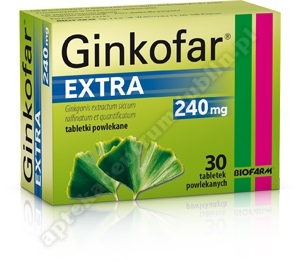 Ginkofar Extra tabl.powl. 0,24 g 60 tabl