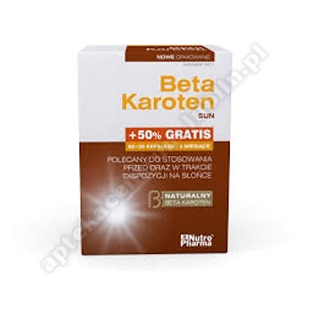 Beta Karoten Sun 90 kapsułek data ważności 31. 01. 2023r