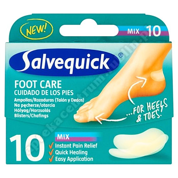 Plast. SALVEQUICK Foot Care do stóp MIX 10 