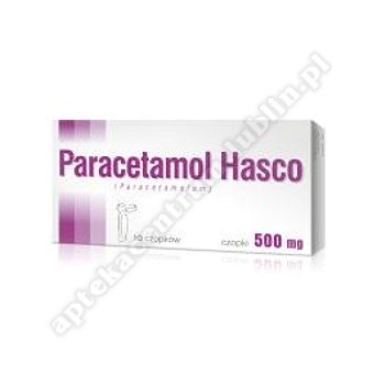 Paracetamol Hasco czop. doodbyt.  0, 5g 10 czopków