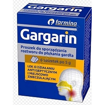 Gargarin pr. dosporządz. płynudopłuk. g 6sasz