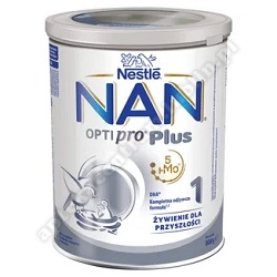 Nestle NAN Optipro Plus 1 HM-O,  mleko początkowe dla niemowląt od urodzenia,  800 g