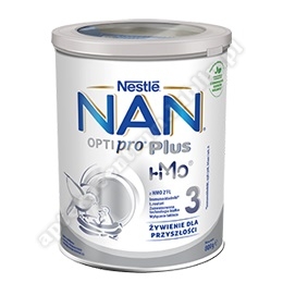Nestle NAN Optipro Plus 3 HM-O, mleko modyfikowane dla dzieci po 1 roku, 800 g