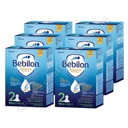 Bebilon 2 Advance Pronutra 1000g  po 6 miesiącu 6 pack x1000g