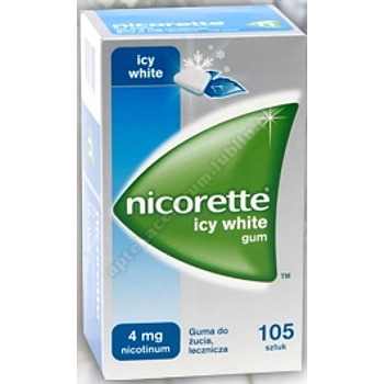 Nicorette Icy White Gum  2mg (cena 1 listek-15gum)
