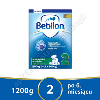BEBILON 2 Z PRONUTRA 1200G +Bebilon 2 dziesięć saszetek po 29, 4g GRATIS(10 porcji mleka)