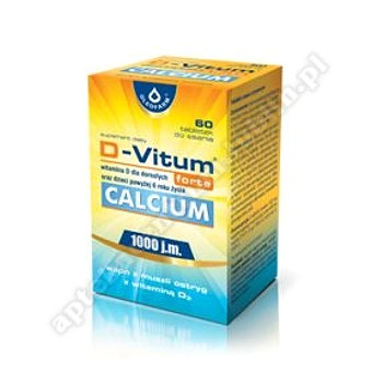 D-Vitum forte Calcium 60 tabletek