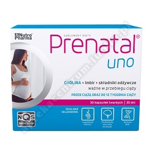 Prenatal Uno 30 kaps.+ 4 kaps. Gratis !!!
