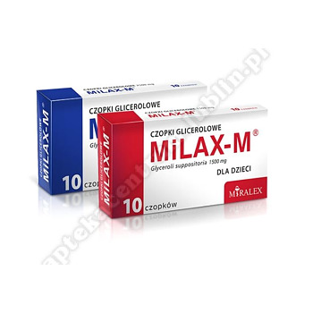 Czopki glicerolowe dla dzieci czopki MiLAX-M 10 x 1,5g