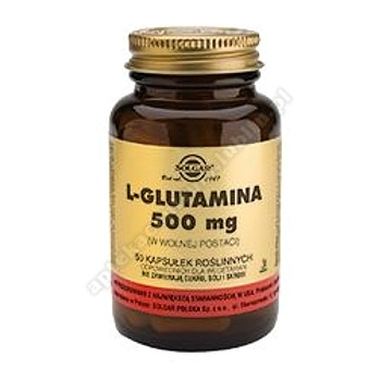 SOLGAR L-Glutamina kaps.  0, 5 g 50 kapsułek