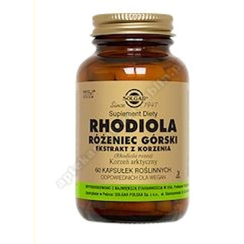 SOLGAR Rhodiola Różeniec Górski ekstrakt z 60 kapsułek