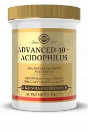 SOLGAR Advanced 40+ Acidophilus 60 kapsułek data ważności 31.03.2024r