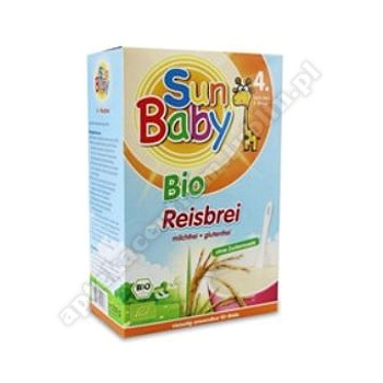 Kaszka ryżowa bezglutenowa BIO od 4 miesiąca 250g SUN BABY