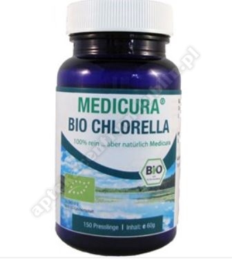 Chlorella w pastylkach BIO 60g (150szt.) MEDICURA