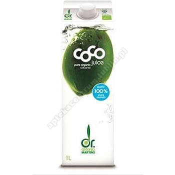 Woda kokosowa naturalna BIO 1L COCO DR MARTINS d. w: 08. 05. 2019 dost.  5op